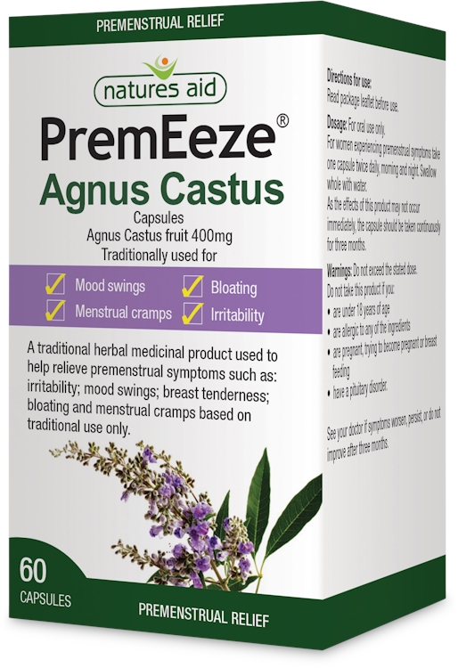 Nature's Aid PremEeze Agnus Castus 60 Capsules