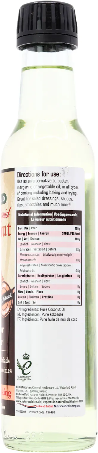 Nature's Aid Premium Liquid Coconut Oil 250ml - 2