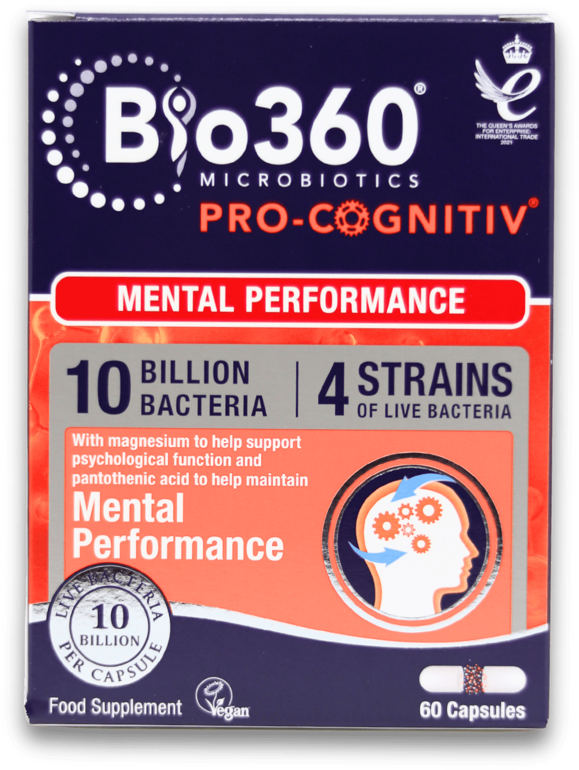 Nature's Aid Pro-Cognitiv (10 Bill Bac) 60 Capsules