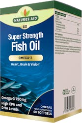 Nature's Aid Super Strength Fish Oil Omega 3 60 Capsules