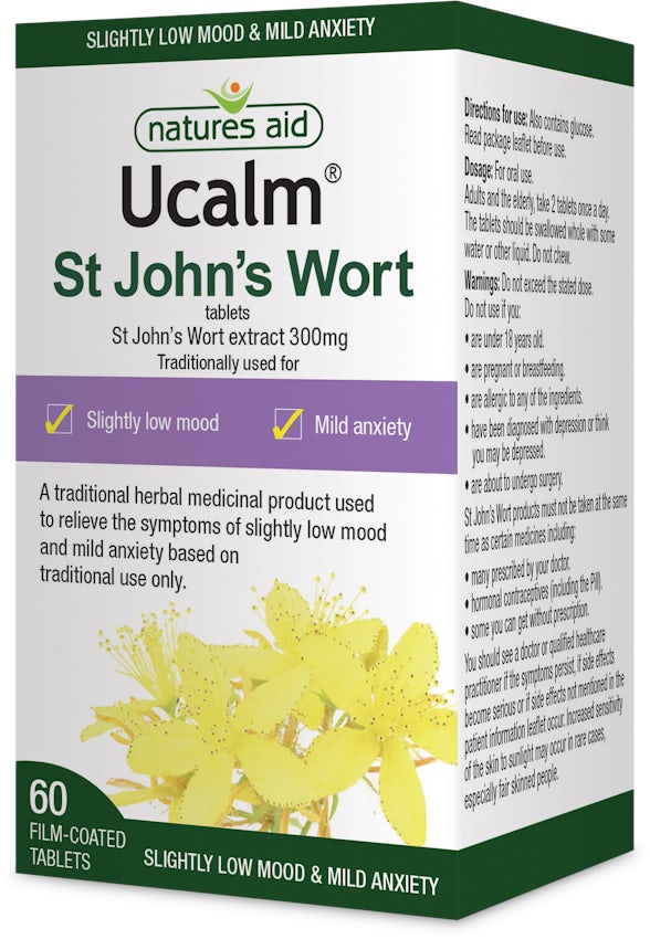 Nature's Aid Ucalm (St Johns Wort) 60 Tablets