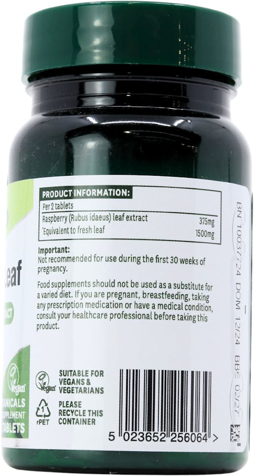 Nature's Aid Raspberry Leaf 60 Tablets - 2