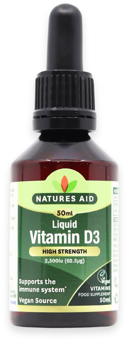 Nature's Aid Vegan Vitamin D3 2500iu 50ml - 3