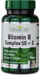 Nature's Aid Vitamin B Complex 50 with Vitamin C 30 Tablets