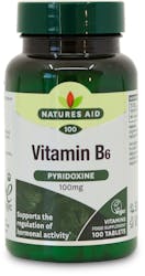 Nature's Aid Vitamin B6 High Potency 100mg 100 Tablets