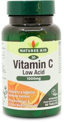 Nature's Aid Vitamin C 1000mg Low Acid 30 Tablets