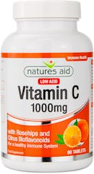 Nature's Aid Vitamin C Low Acid 1000mg 90 Tablets