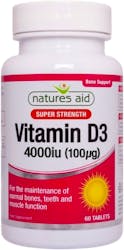 Nature's Aid Vitamin D3 4000iu Super Strength
