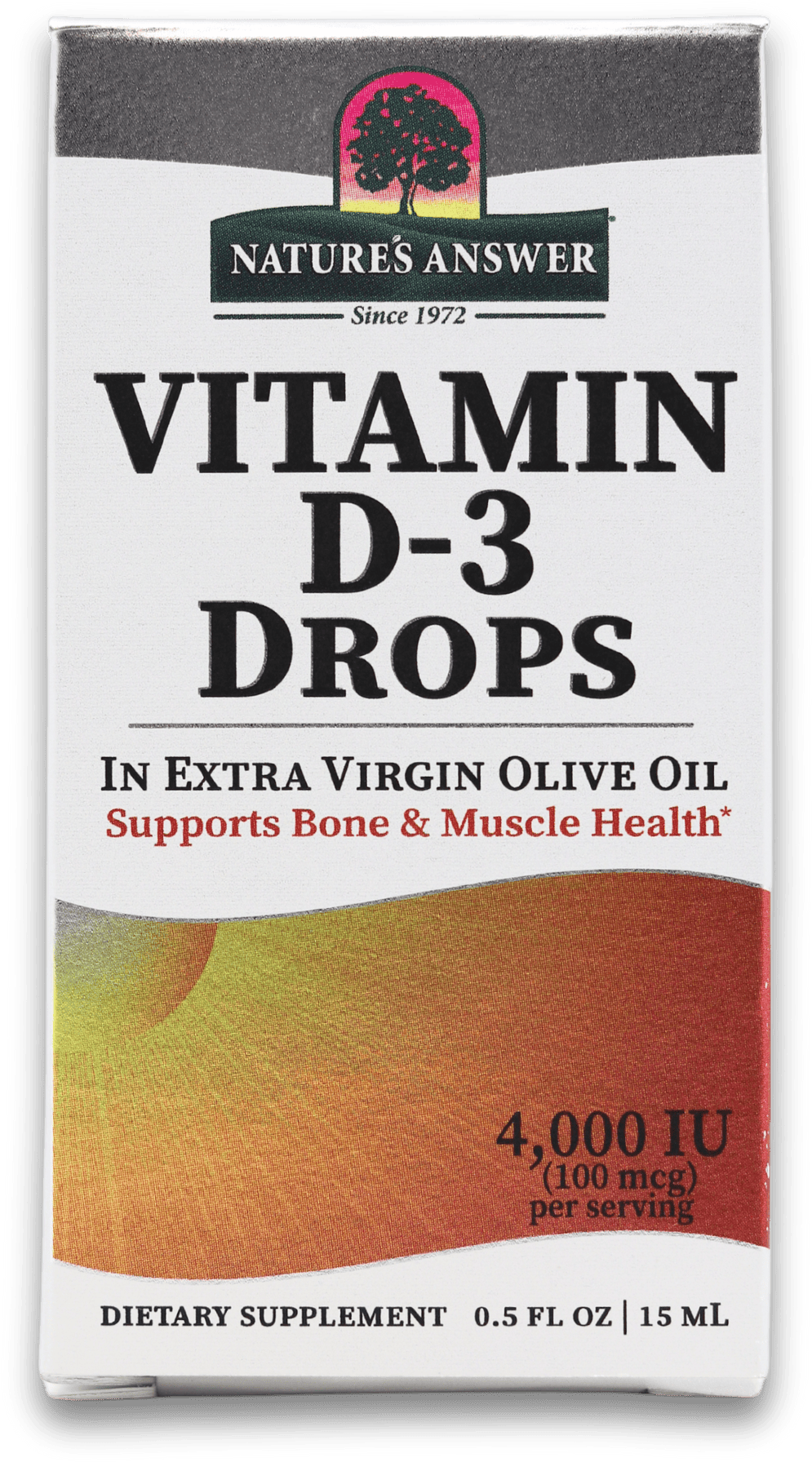 Nature's Answer Vitamin D3 4000IU Drops 15ml