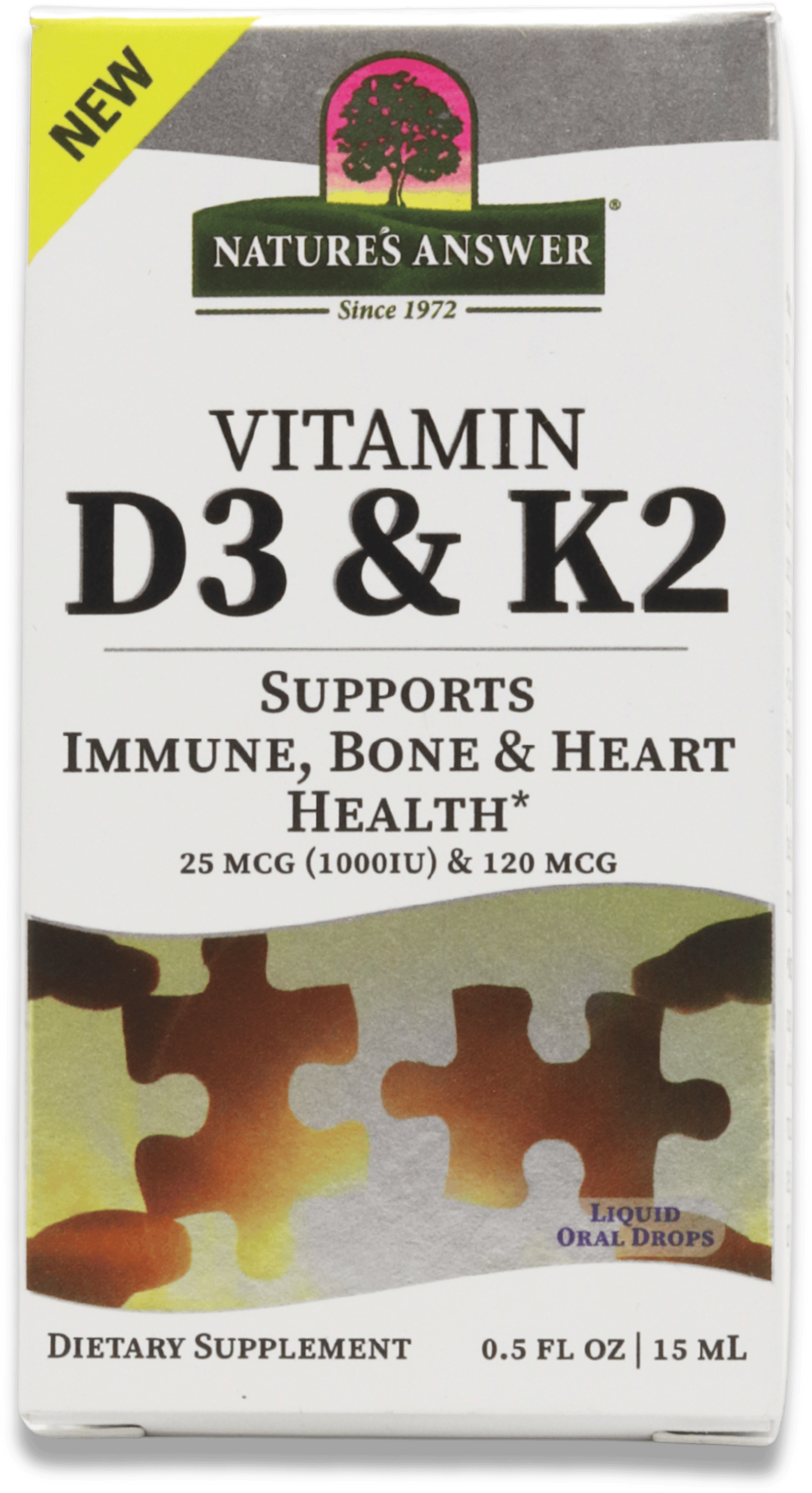 Nature's Answer Vitamin D3 & K2 15ml