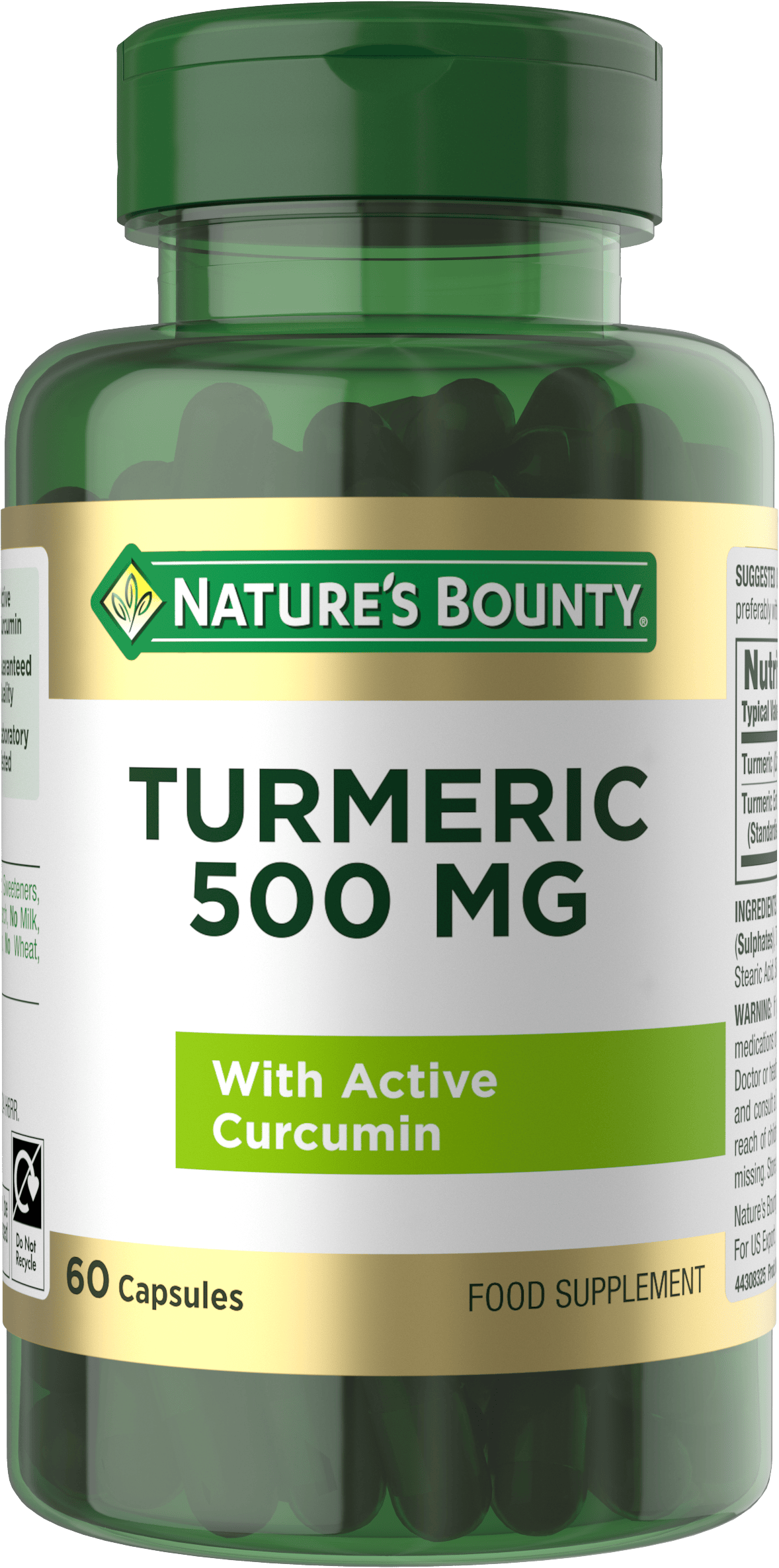 Nature's Bounty Turmeric 500mg 60 Capsules