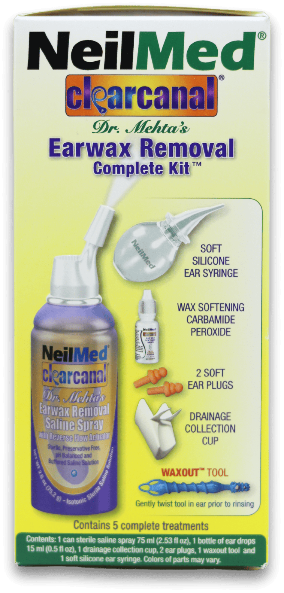 NeilMed Clearcanal Earwax Removal Complete Kit