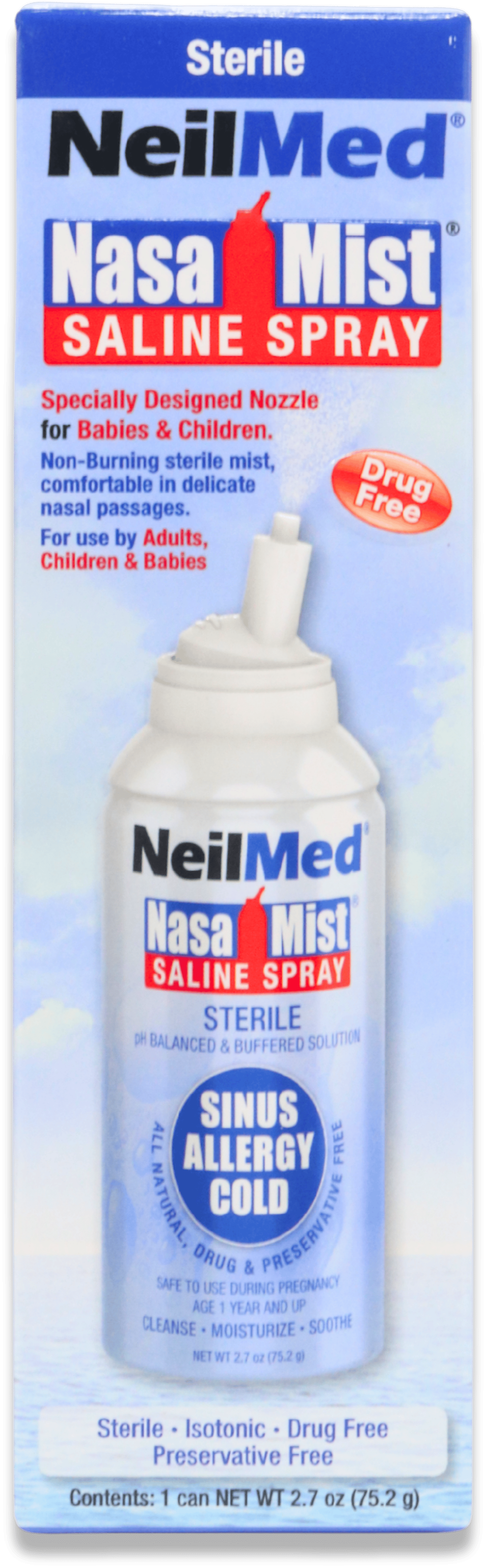 NeilMed Nasal Mist Saline Spray 75ml