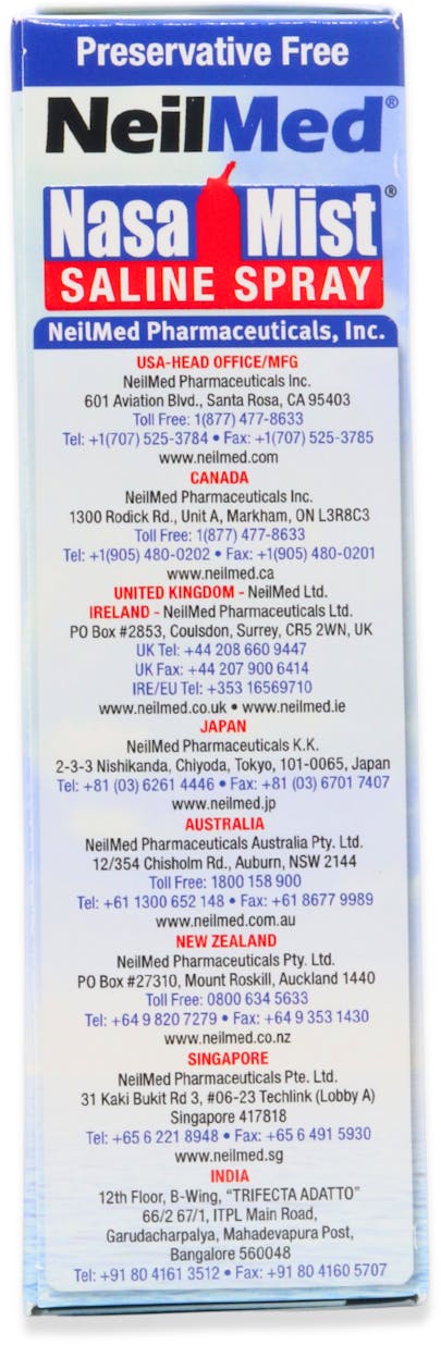 NeilMed Nasal Mist Saline Spray 75ml - 3