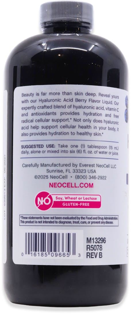 Neocell Hyaluronic Acid + Vitamin C Delicious Blueberry 473ml - 3
