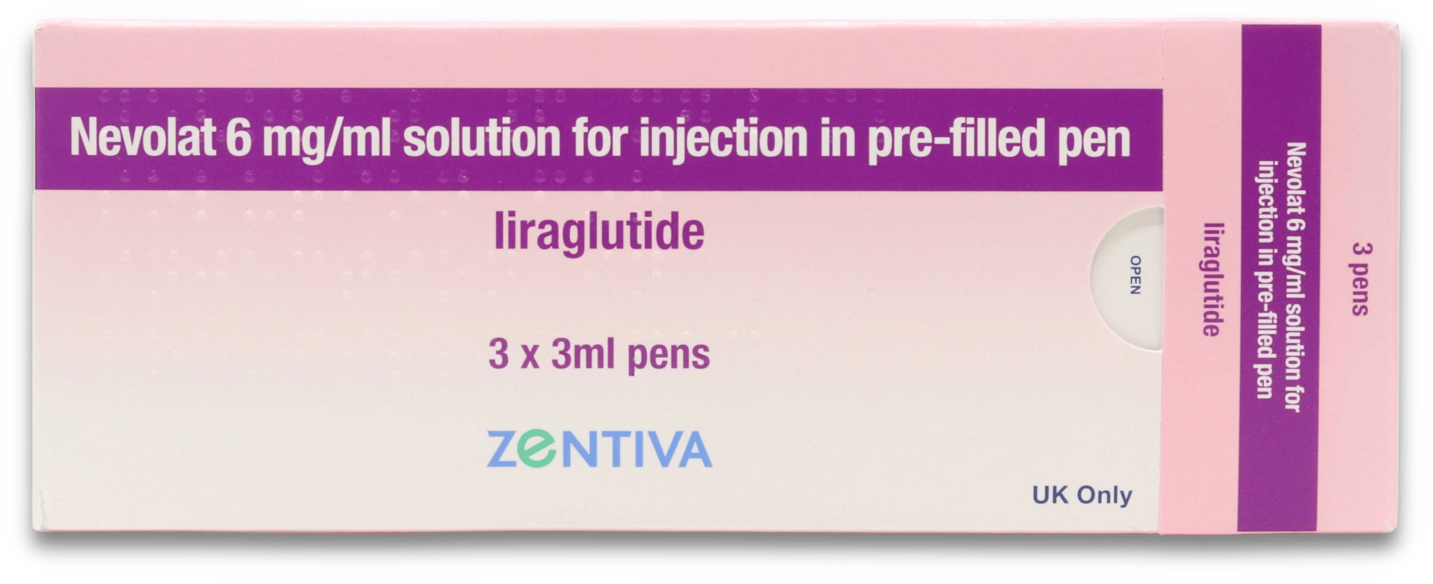 Nevolat - Liraglutide 6mg/ml Pack of 3 Pens (Starter Pack)
