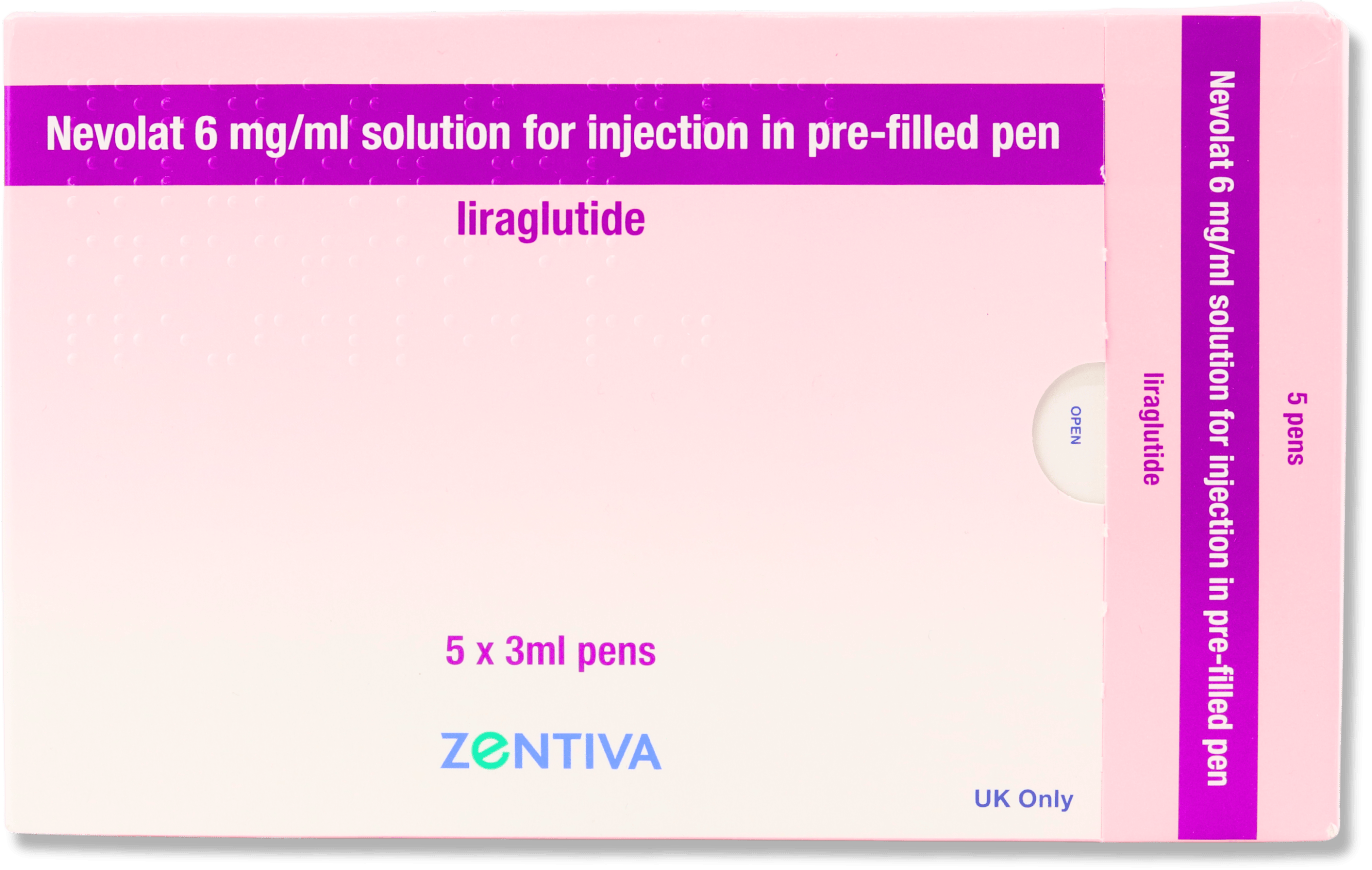 Nevolat - Liraglutide 6mg/ml 5 x 3ml Pens (Maintenance)