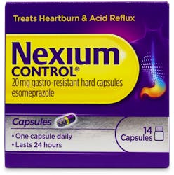 Nexium Control 20mg Gastro-Resistant 14 Capsules