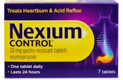 Nexium Control 20mg Gastro-Resistant Tablets 7 Tablets