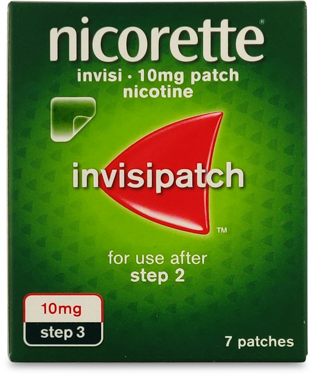 Nicorette 10mg Invisi-Patch Step 3 7 Pack