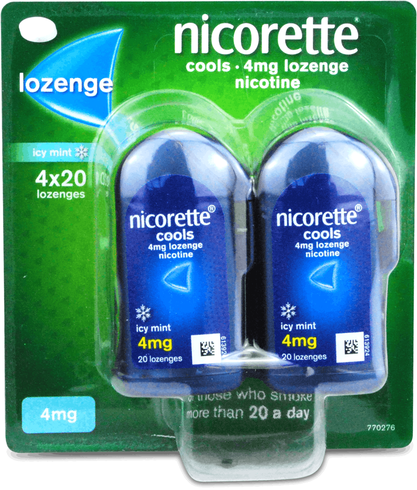 Nicorette Cools Mint 4mg 80 Lozenges | Medino