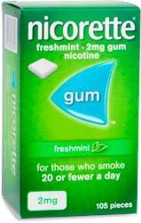 Nicorette Freshmint 105 2mg Gums