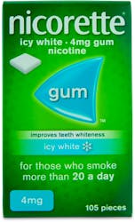Nicorette Icy White Gum 4mg 105 Pack