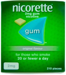 Nicorette Original Gum 2mg 210 Pack