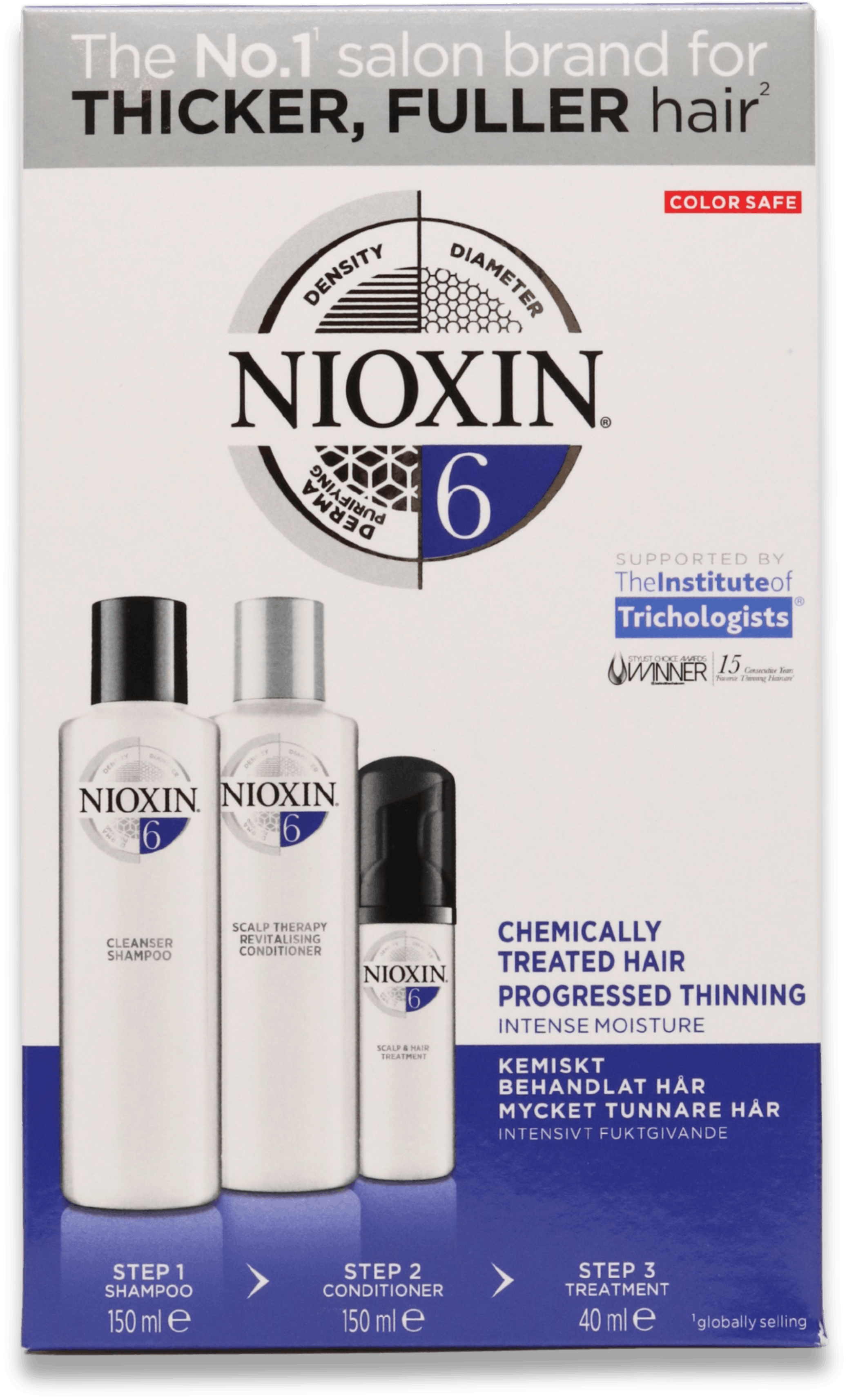 Nioxin for Chemically Treated Hair with Progressed Thinning System 6 Trial Kit