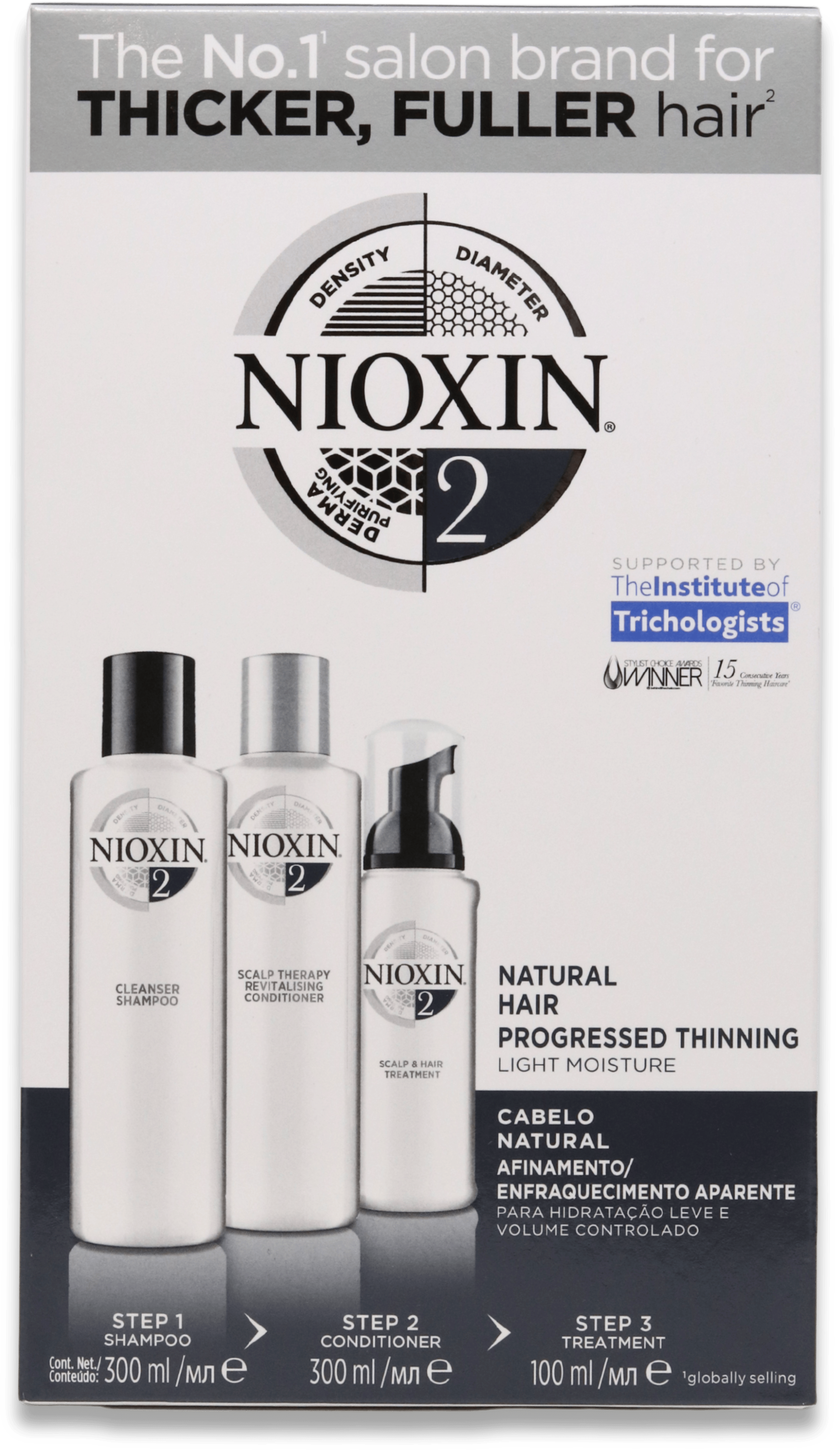Nioxin for Natural Hair with Progressed Thinning System 2 Loyalty Kit