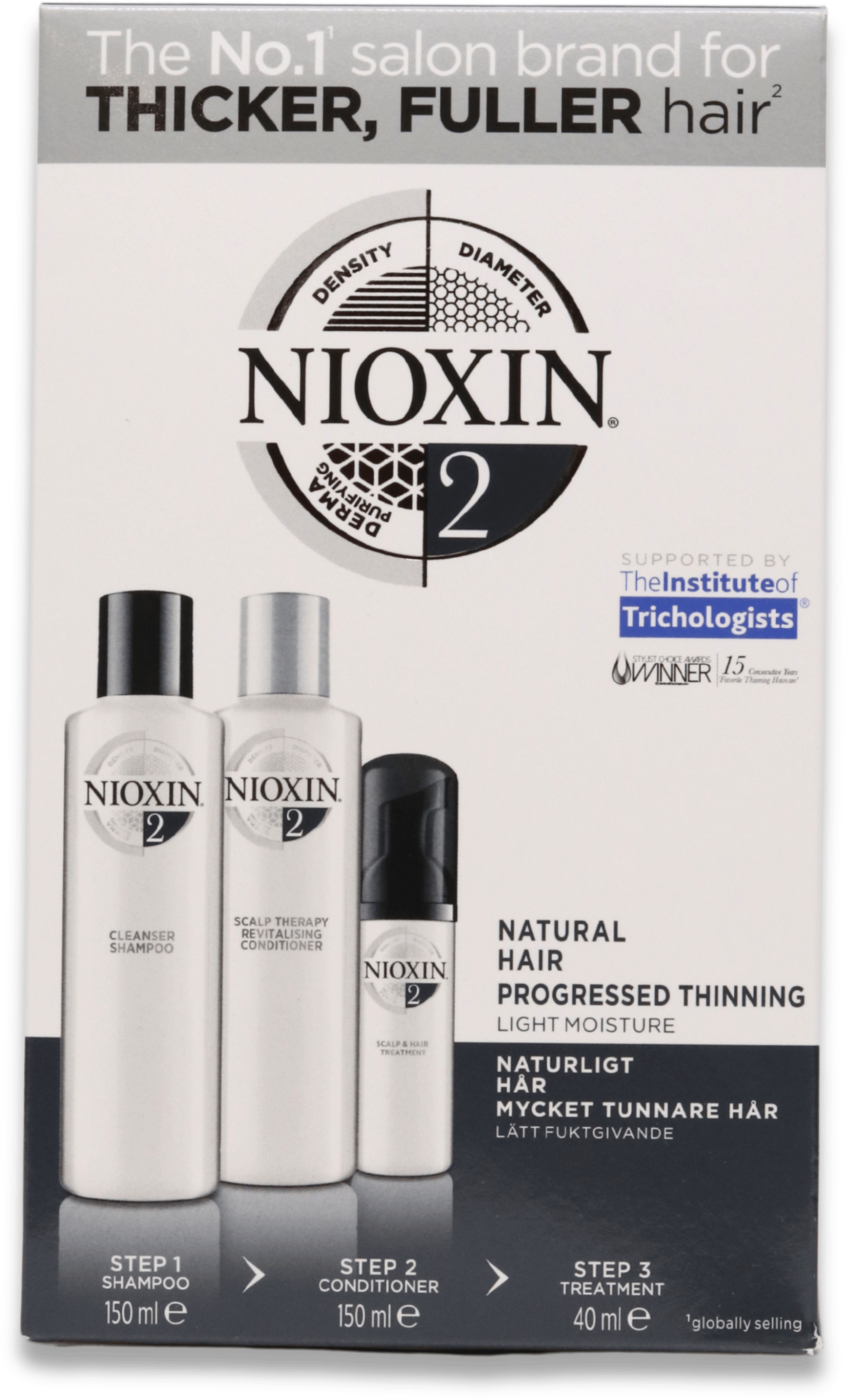 Nioxin for Natural Hair with Progressed Thinning System 2 Trial Kit