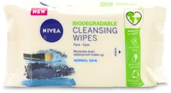 Nivea 3-in-1 Biodegradable Cleansing Facial Wipes Normal Skin 25 Pack