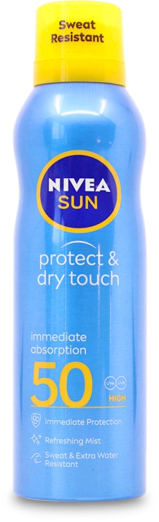Photos - Sun Skin Care Nivea Sun Protect & Dry Touch Refreshing Mist SPF50 200ml 