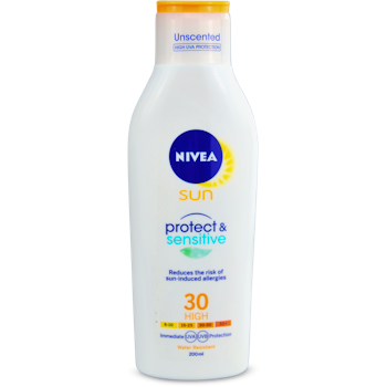 200ml lotion medino spf30 nivea sensitive protect sun