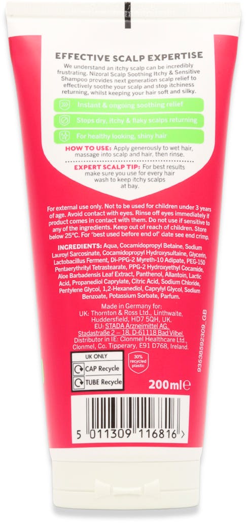 Nizoral Scalp Soothing Itchy & Sensitive Shampoo 200ml - 2