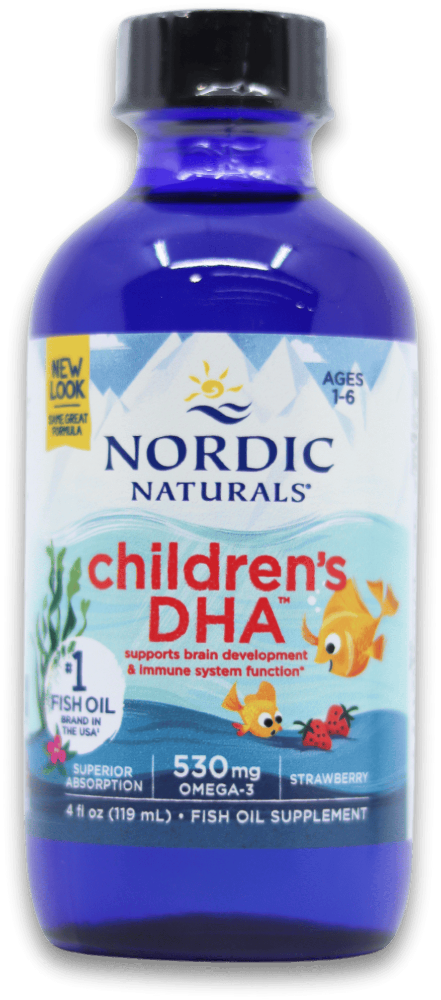 Nordic Naturals Children's DHA 530mg Omega-3 Strawberry Flavour 119 ml