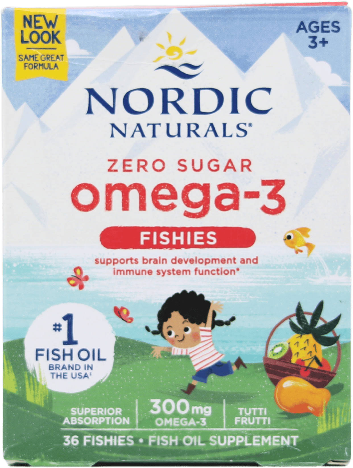 Nordic Naturals Omega-3 Zero-sugar Fishies, 36 pack