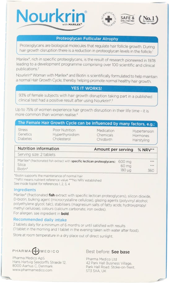 Nourkrin Woman for Hair Growth 180 Tablets - 2