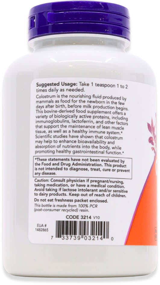 NOW Colostrum powder - 3