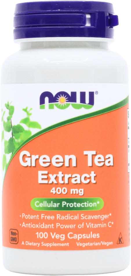 NOW Foods Green Tea Extract 400 mg 100 Veg Capsules