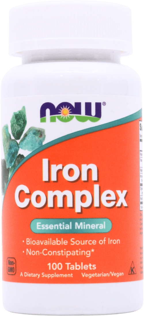 NOW Foods Iron Complex 100 Tablets