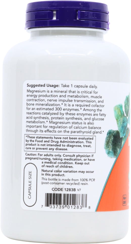 NOW Foods  Magnesium 180 Veg Capsules - 2