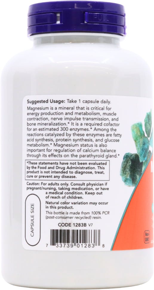 NOW Foods  Magnesium 180 Veg Capsules - 2