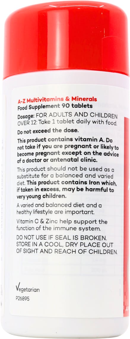 Numark A-Z Multivitamins & Minerals 90 Tablets - 2