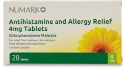 Numark Antihistamine and Allergy Relief 4mg 28 Tablets
