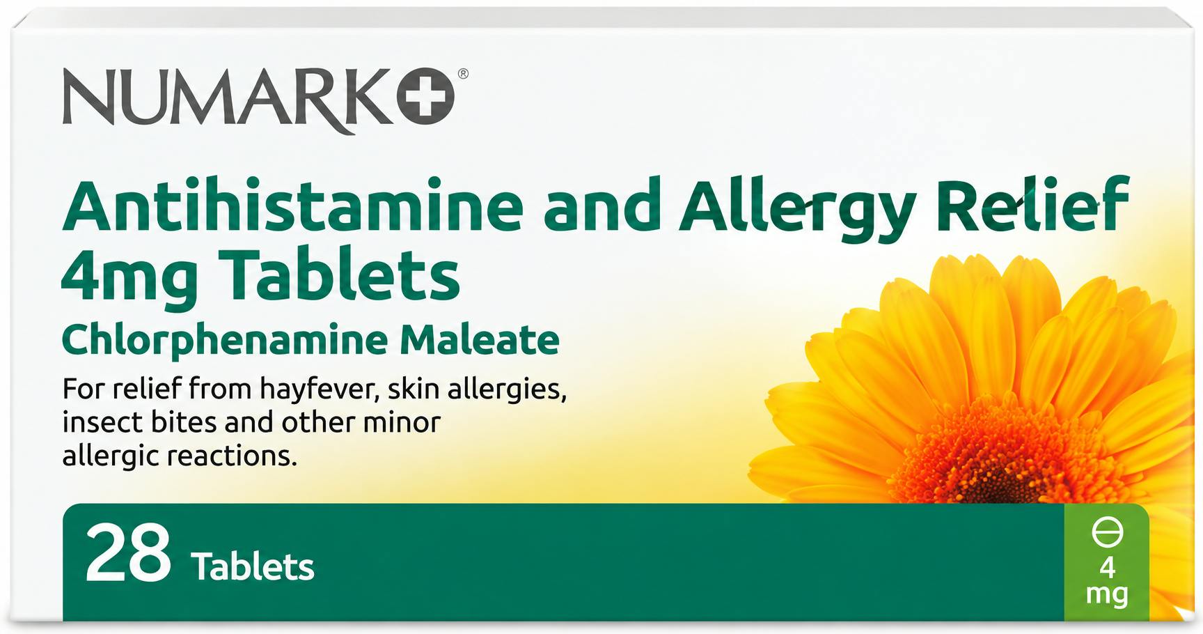 Numark Antihistamine & Allergy Relief 4mg  28 Tablets