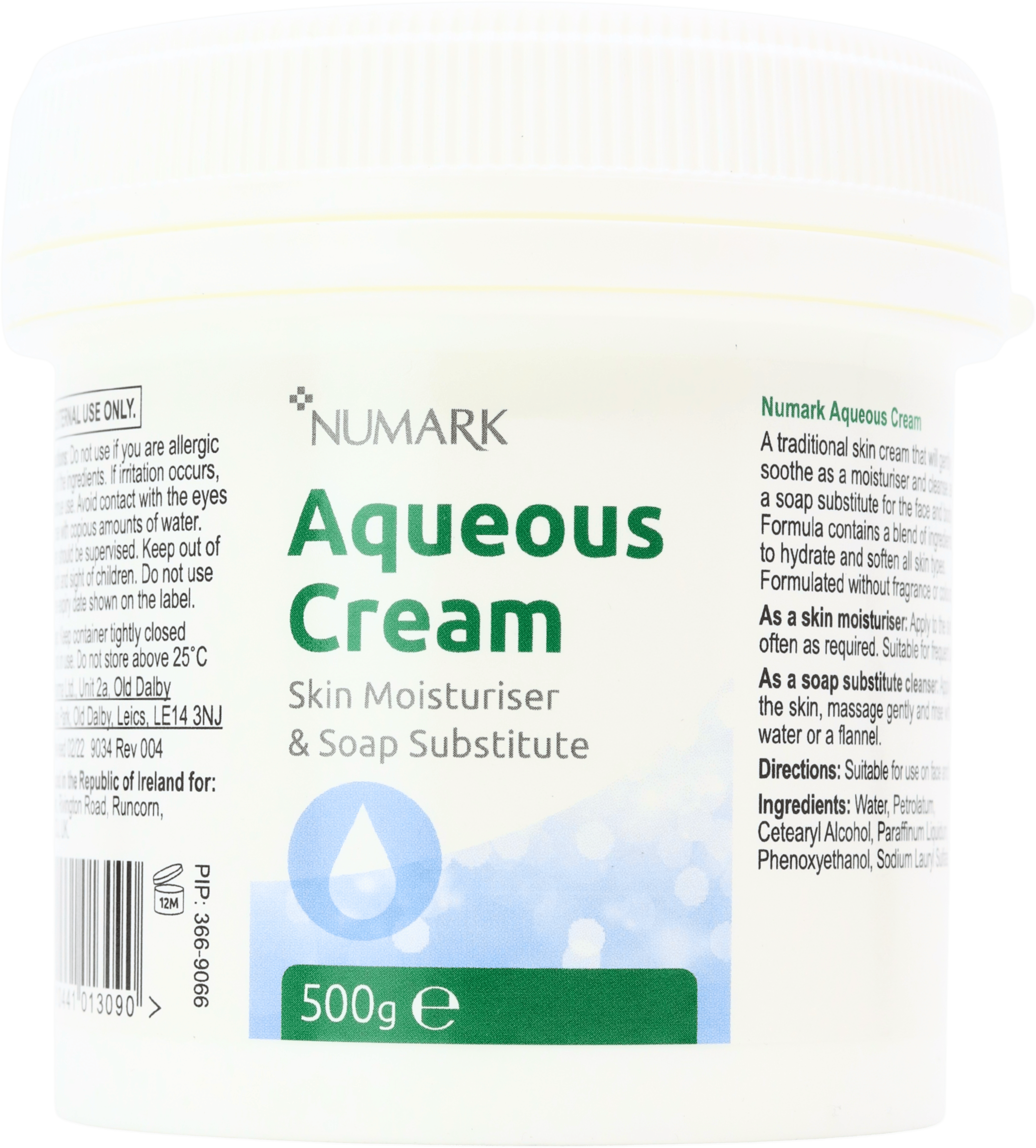 Numark Aqueous Cream 500g
