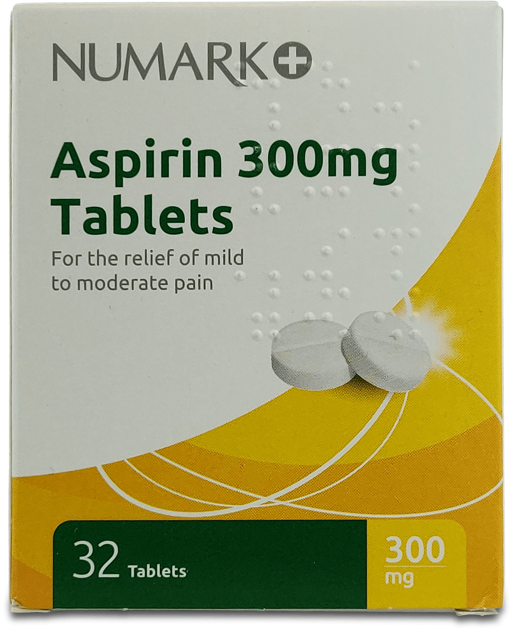 Buy Numark Aspirin 300mg 32 Tablets medino