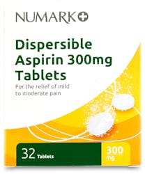 Numark Aspirin 300mg Dispersible 32 Tablets