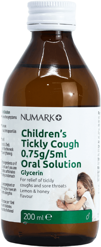 Numark Childrens Tickly Cough 0.75/5ml Oral Solution Lemon & Honey 200ml